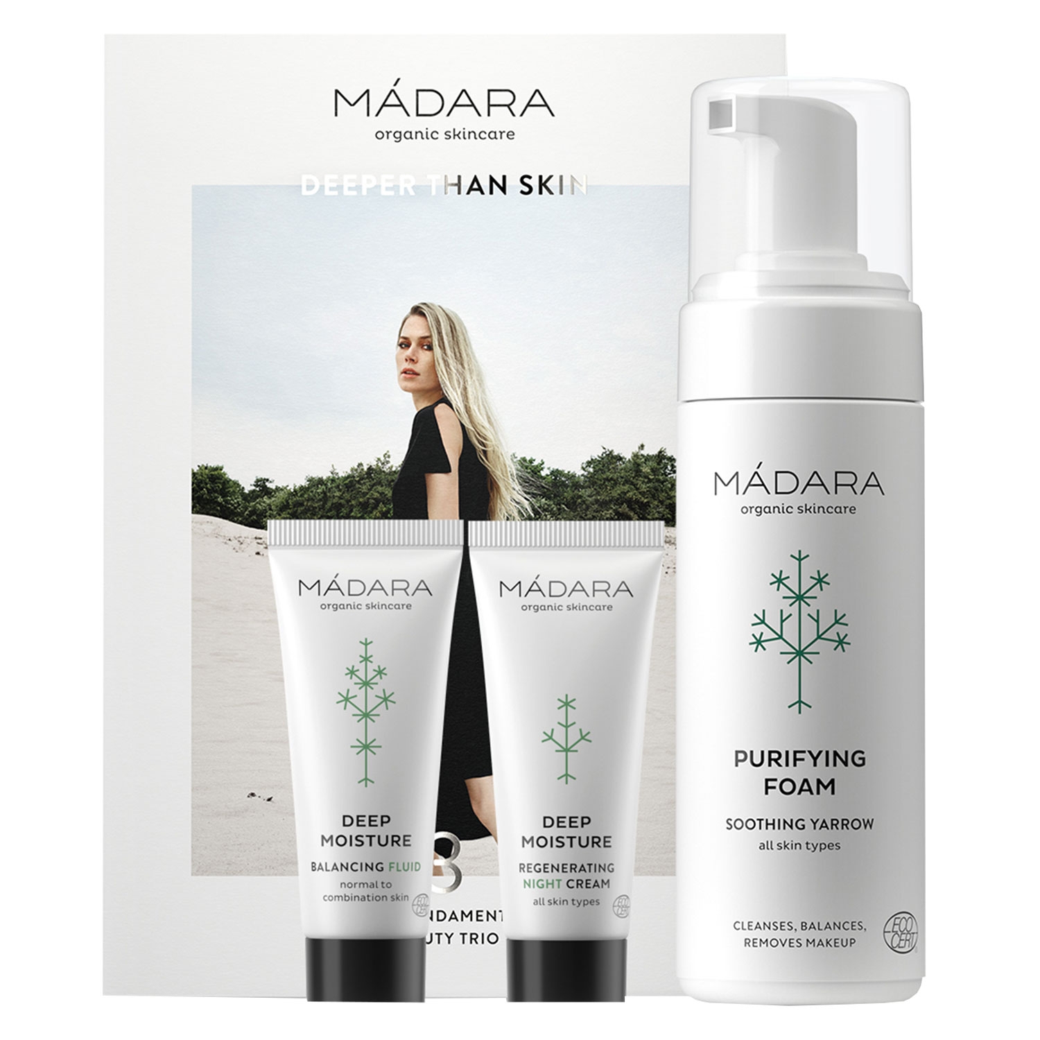 Produktbild von MÁDARA Care - Deeper Than Skin 3-in-1 Skincare Essentials Set