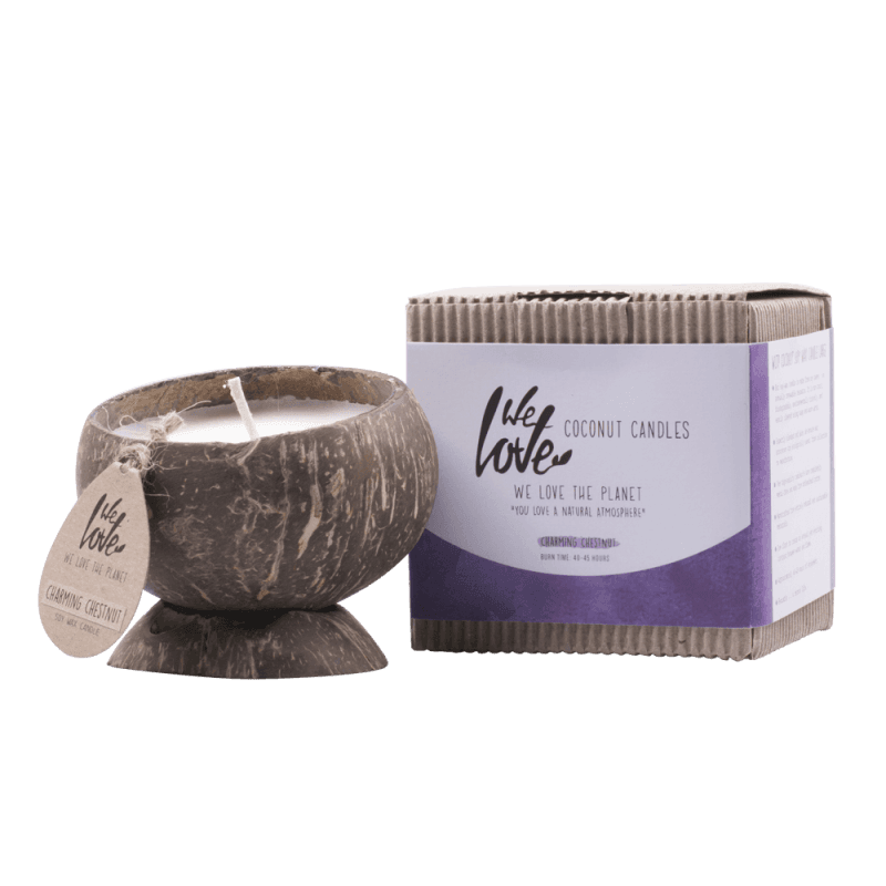 We Love The Planet - WLTP Soy Wax Candle in Coconut Shell Charming Chestnut
