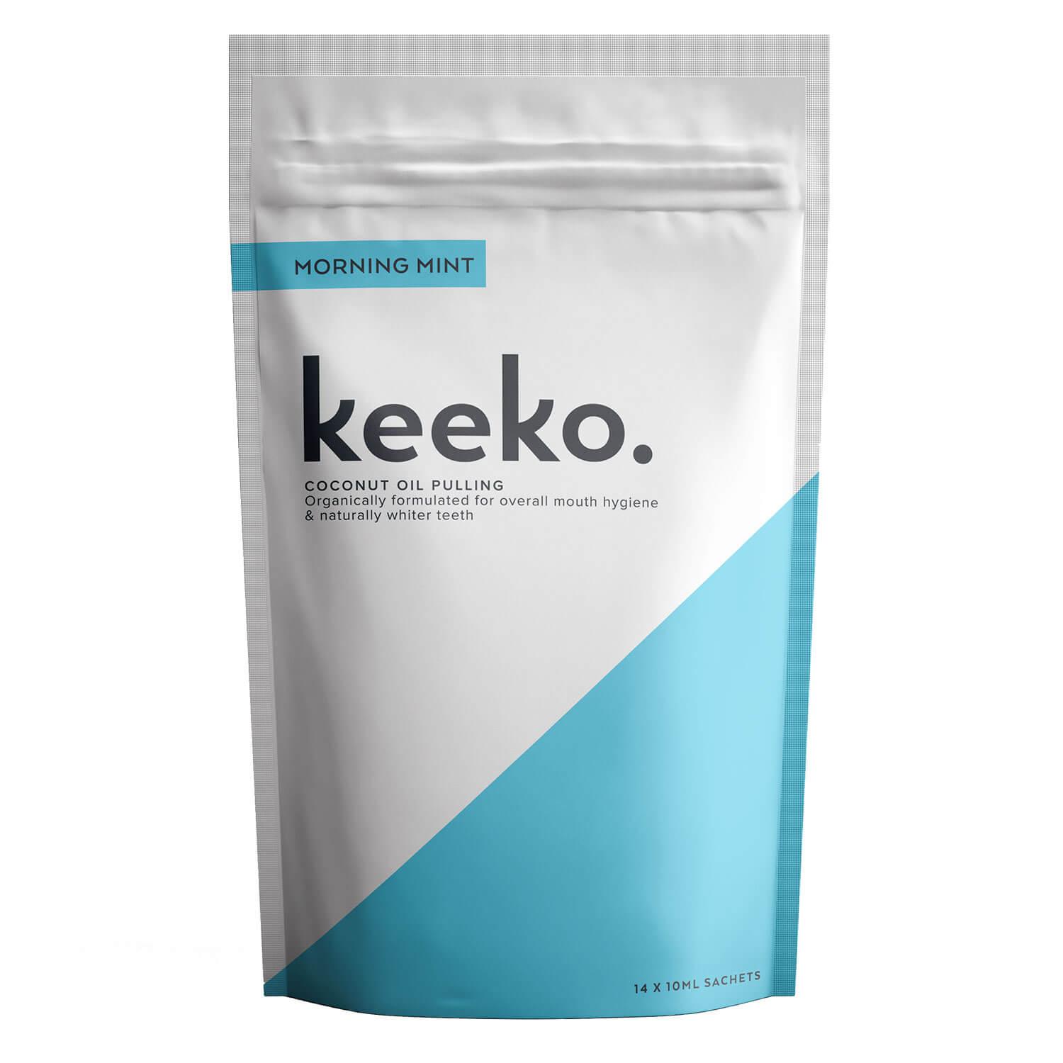keeko - Morning Mint Oil Pulling Mouthwash Sachets