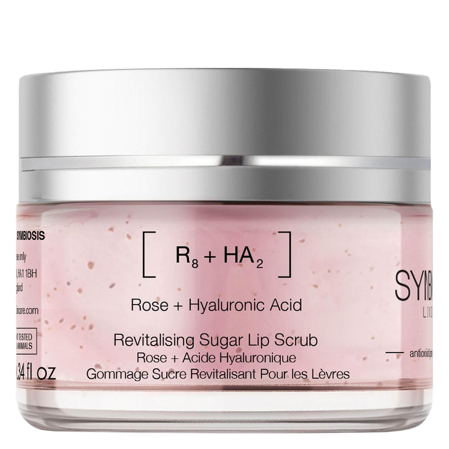 Symbiosis - [Rose + Hyaluronsäure] Revitalisierendes Zucker-Lippen-Peeling