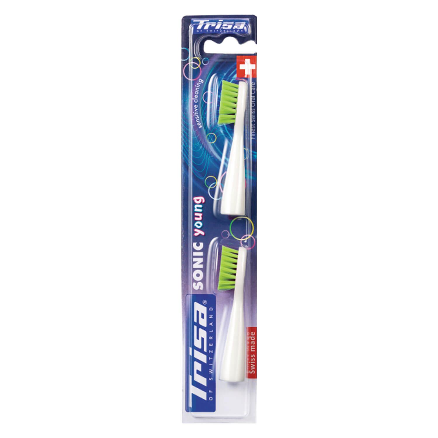Trisa Oral Care - Replacement Set Sonic Young Soft Green