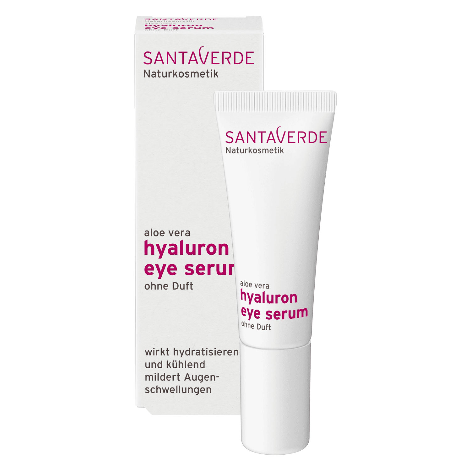SANTAVERDE - aloe vera hyaluron eye serum ohne Duft