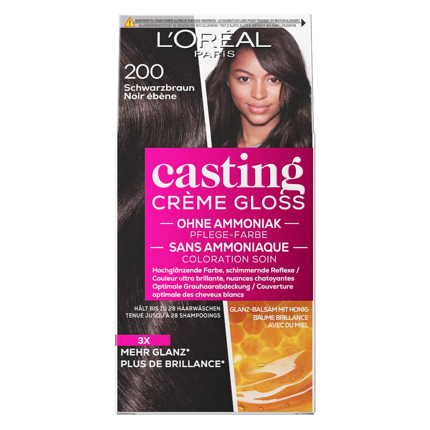 LOréal Casting - Crème Gloss 200 Black Brown