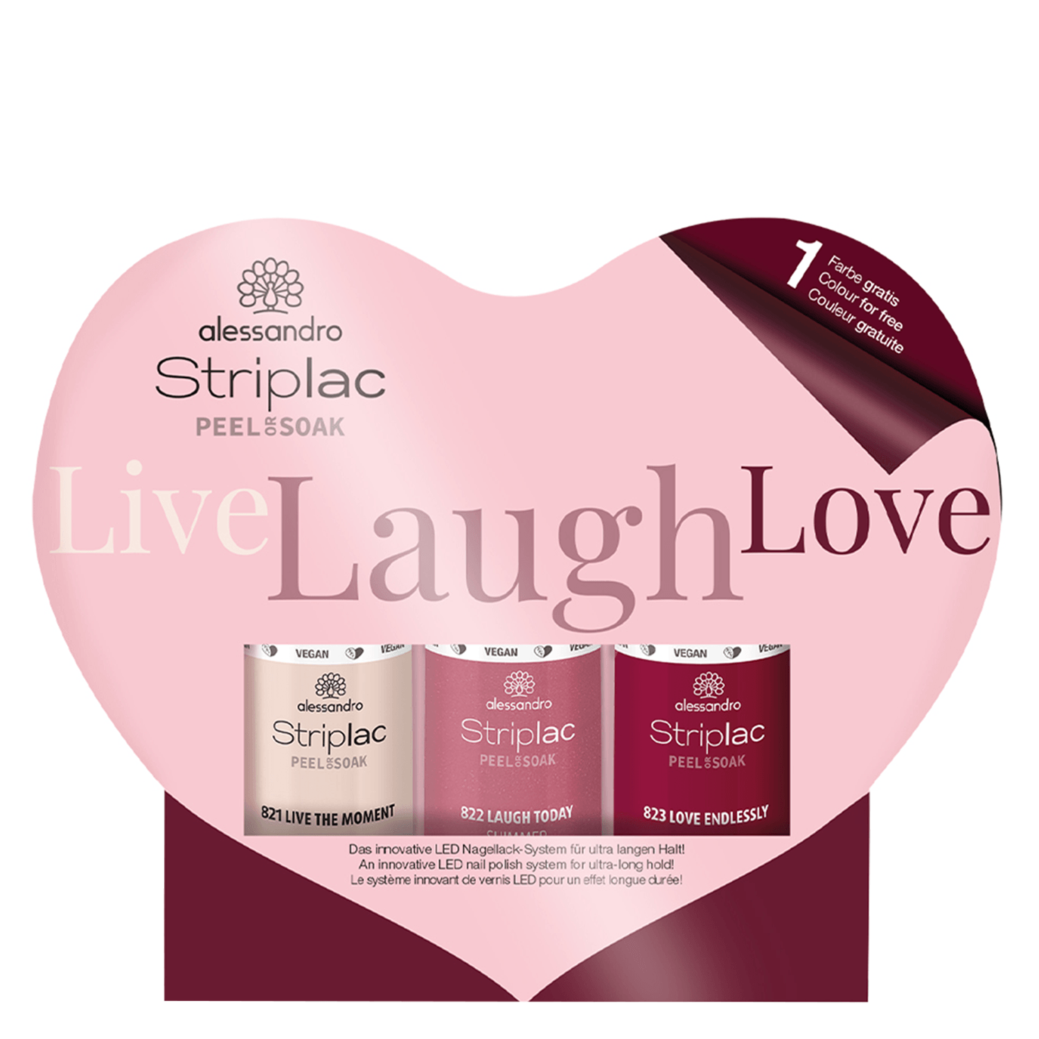 Product image from Blooming Spring - Striplac Colour Set Live Laugh Love