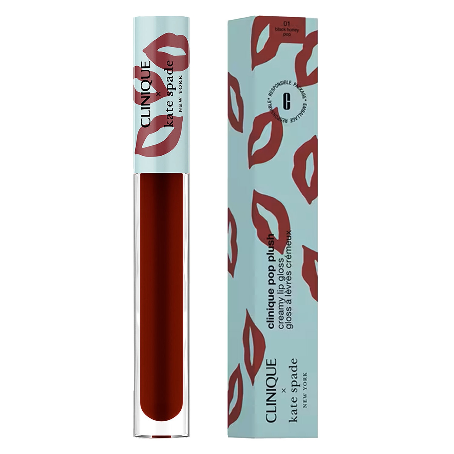 Produktbild von Clinique Lips - Decorated Kate Spade Pop Plush 01 Black Honey Pop