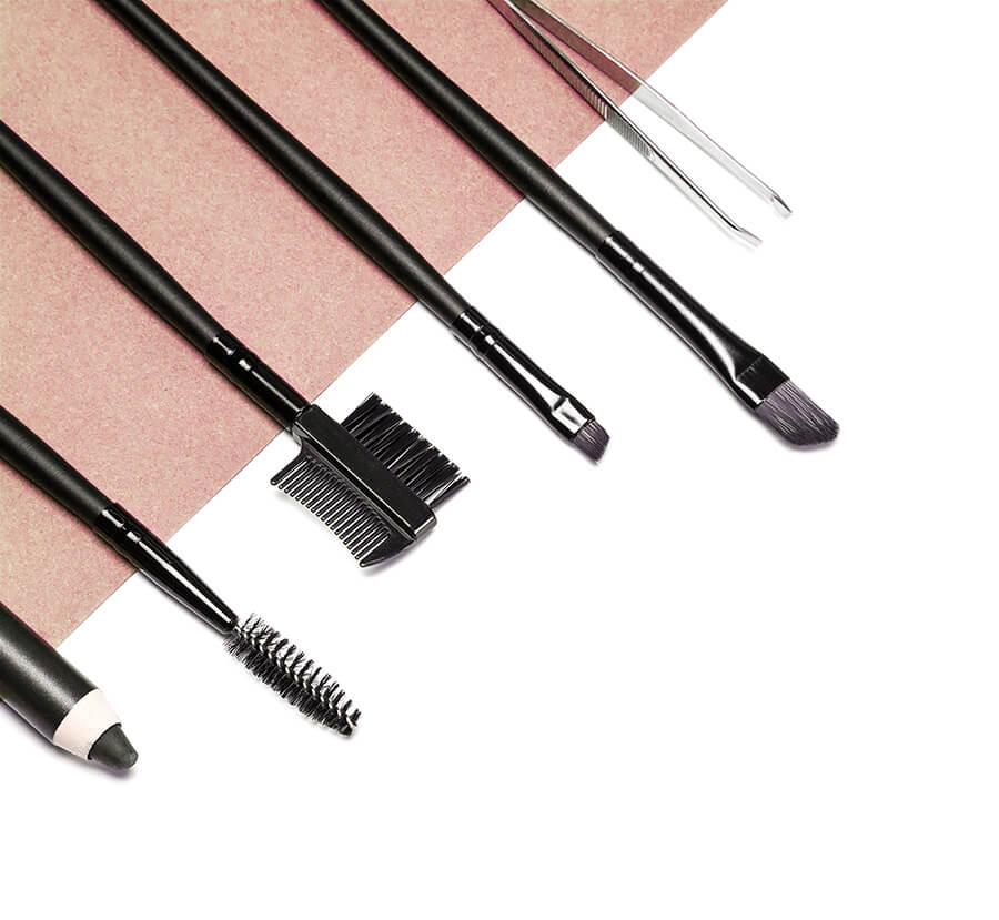 Brushes and brushes for eyebrow make-up