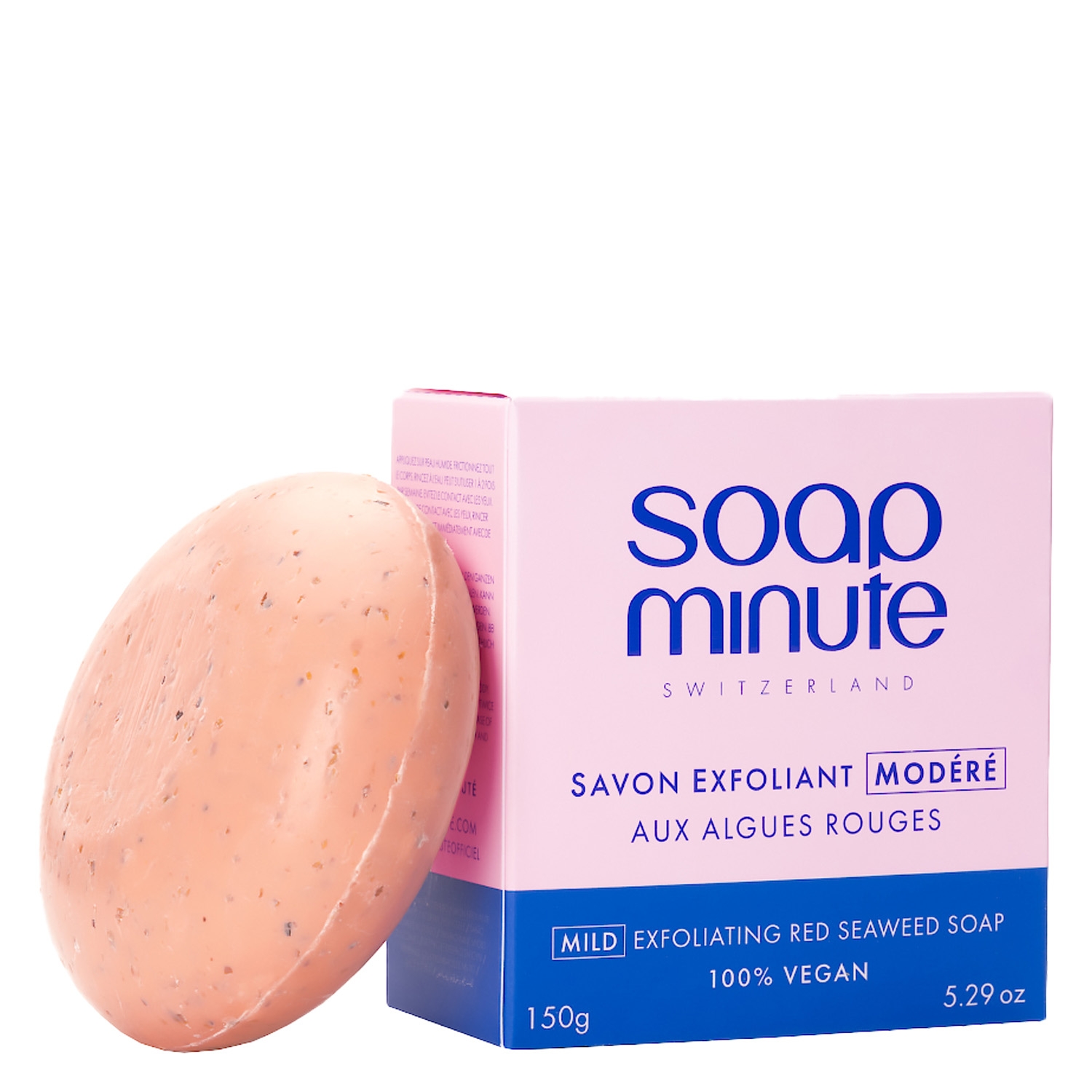 Image du produit de soapminute - Milde Peeling-Seife mit Rotalgen