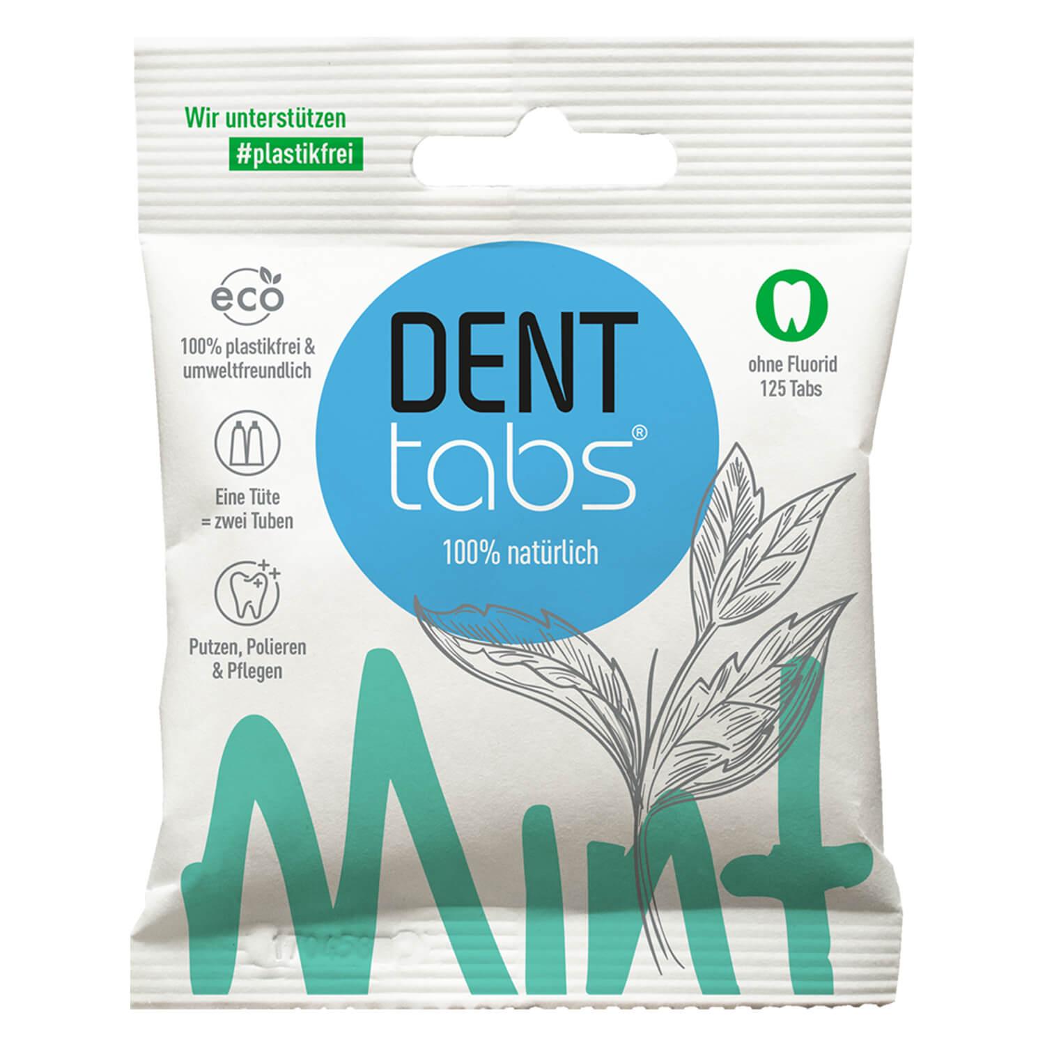 denttabs. - Toothbrush tablets without Fluoride