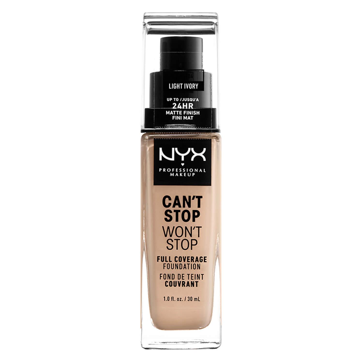 Can't Stop Won't Stop - Full Coverage Foundation Light Ivory