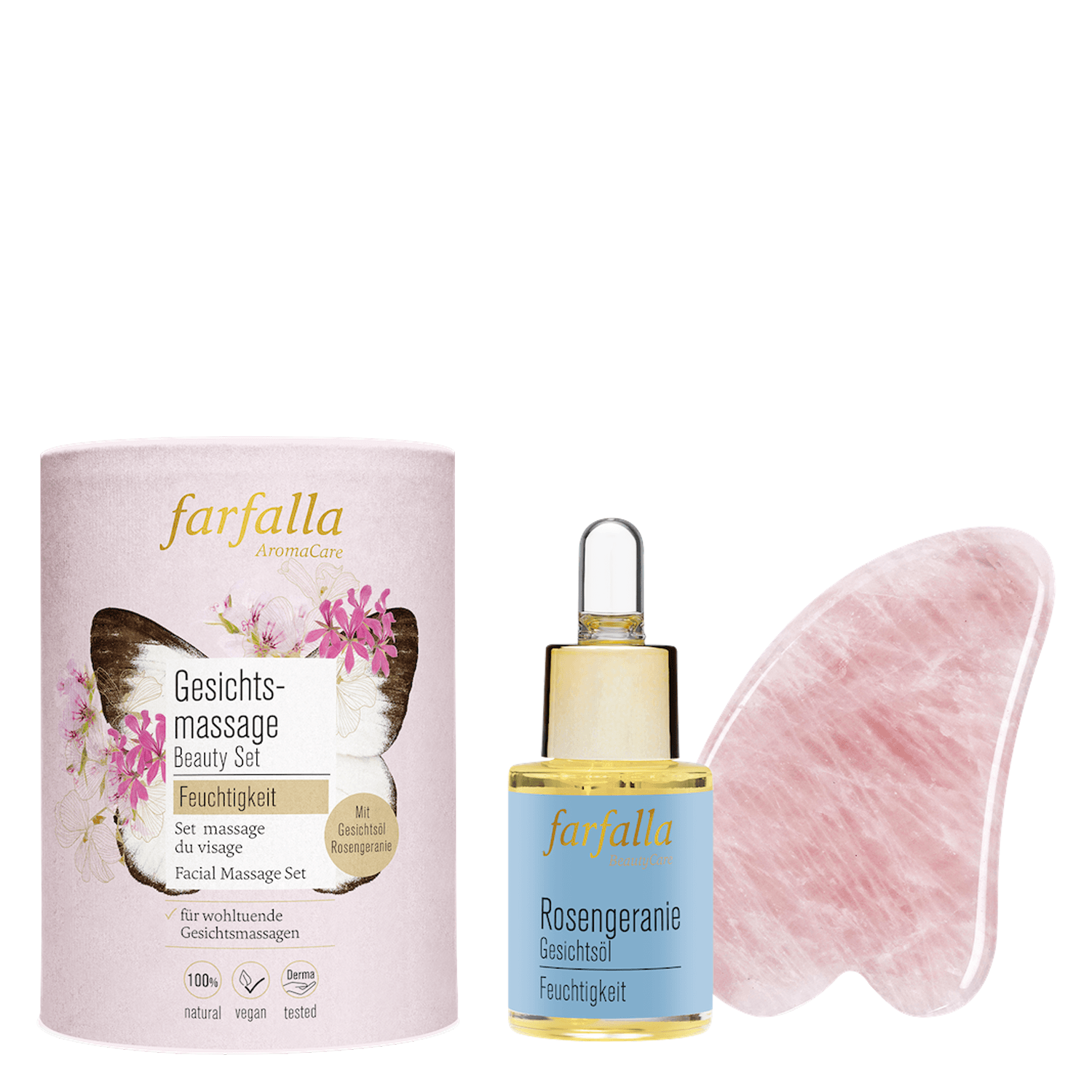 Farfalla Sets - Rose Geranium Facial Massage Beauty Set