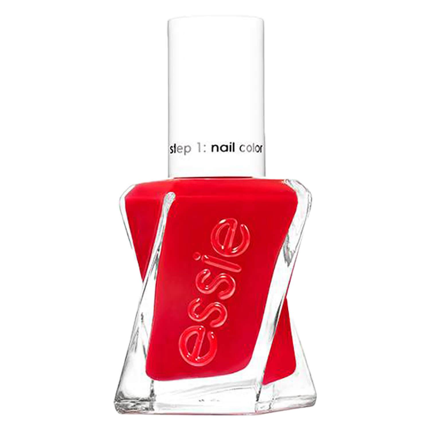 essie gel couture - lady in red 510