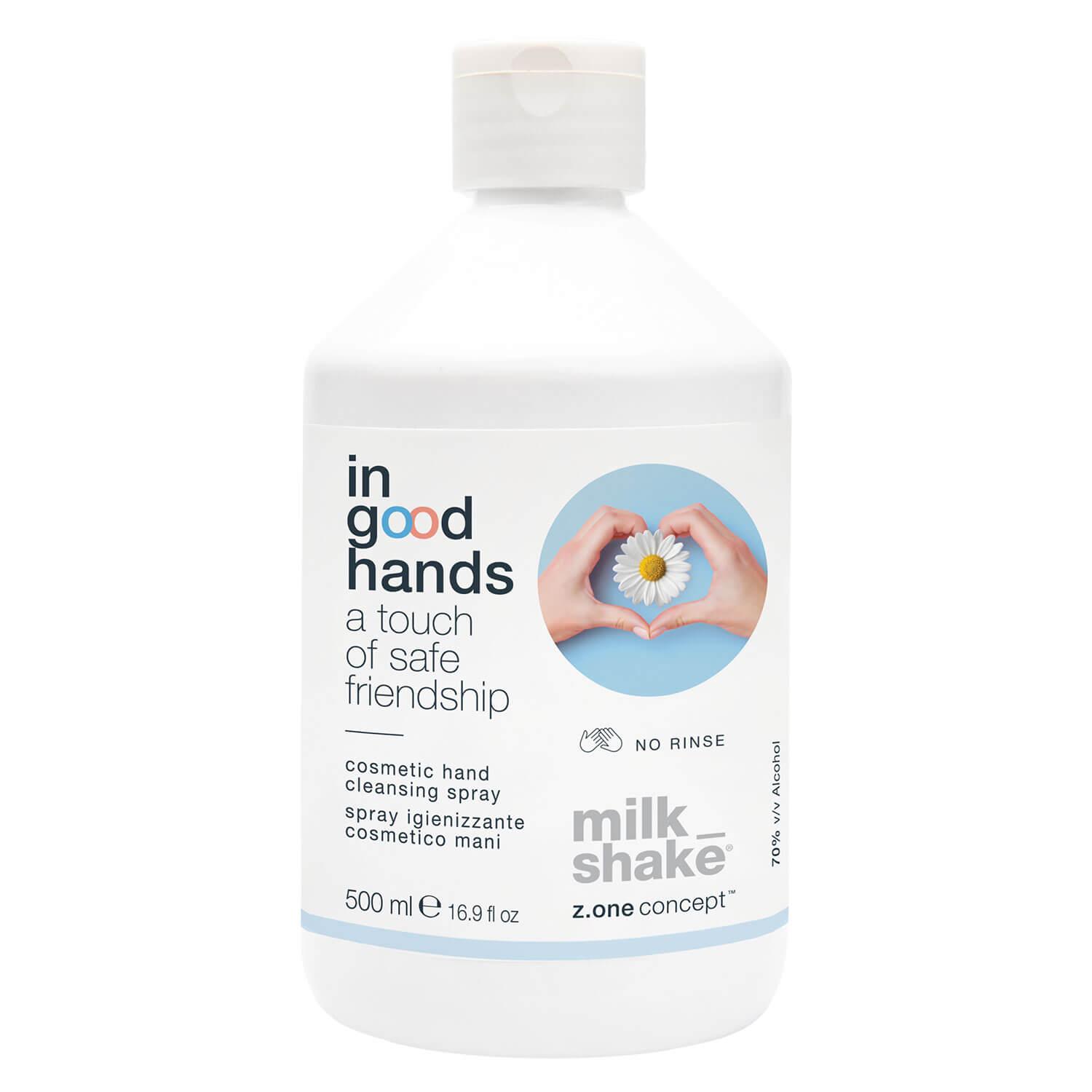 milk_shake in good hands - sanitising spray