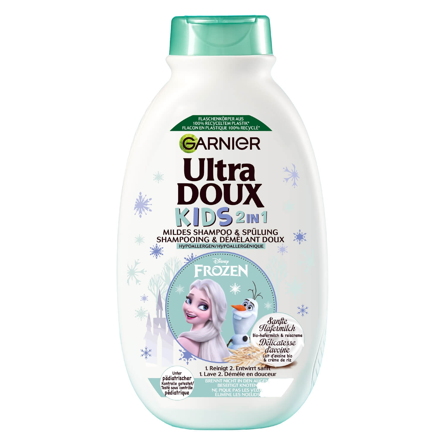 Produktbild von Ultra Doux Haircare - Kids 2in1 Sanfte Reiscreme & Bio-Hafermilch Shampoo