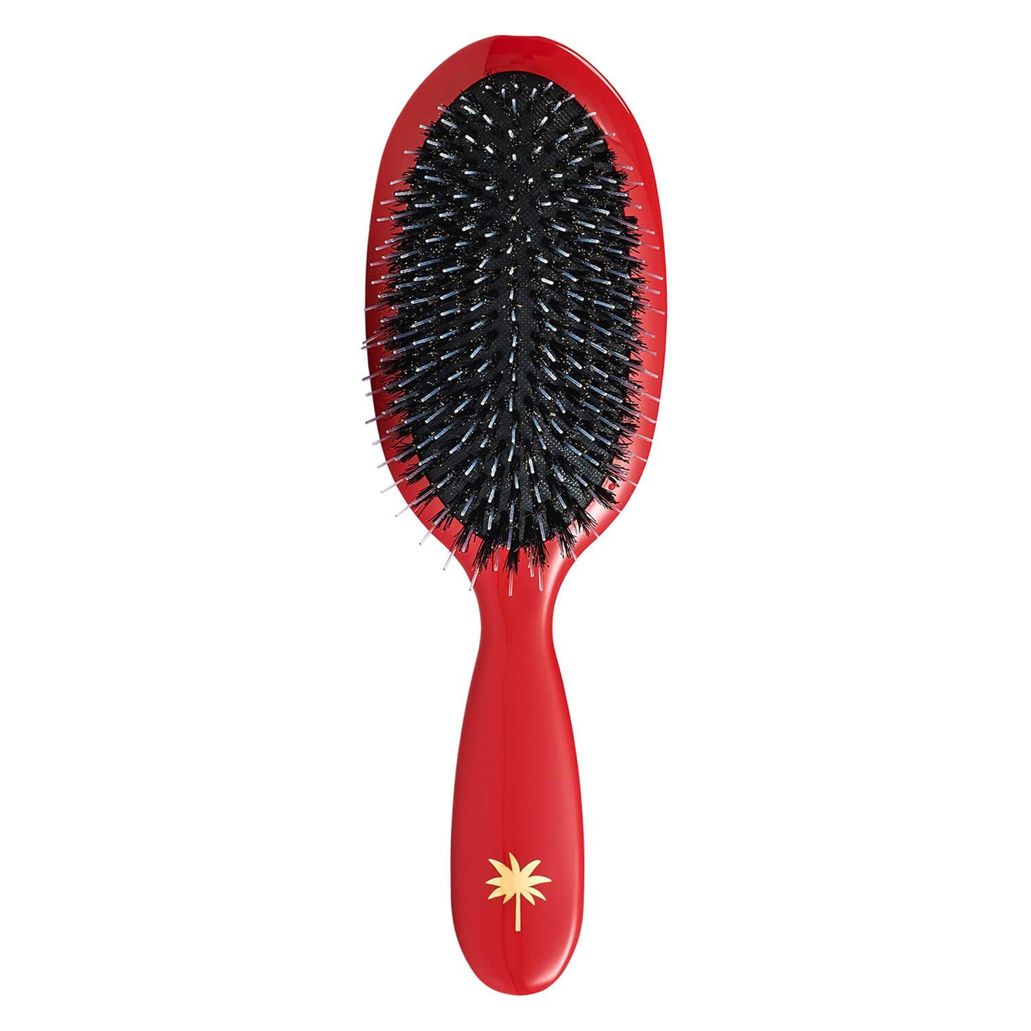 Fan Palm - Hair Brush Medium Red Poppy