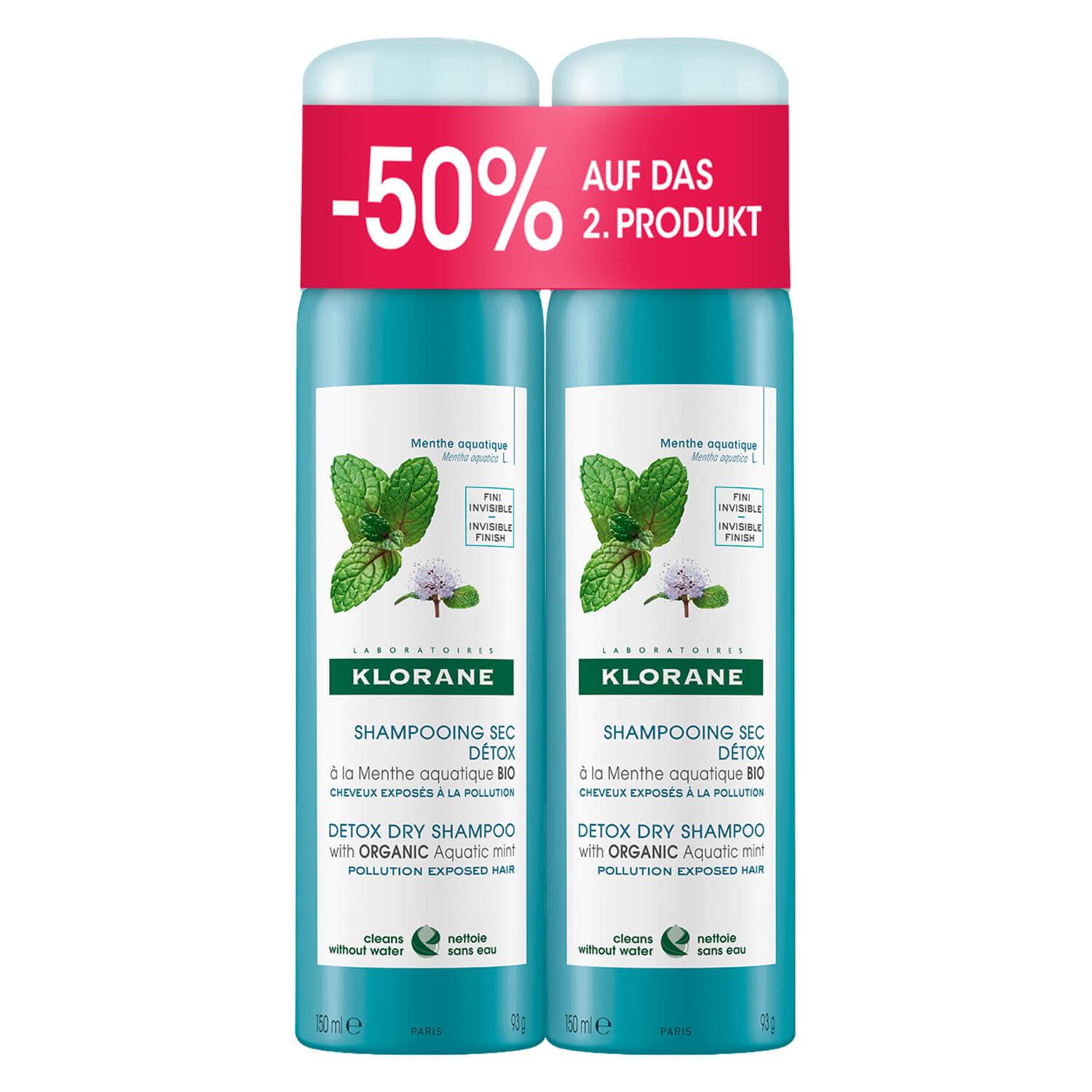 KLORANE Hair - Organic Aquatic Mint Dry Shampoo Duo