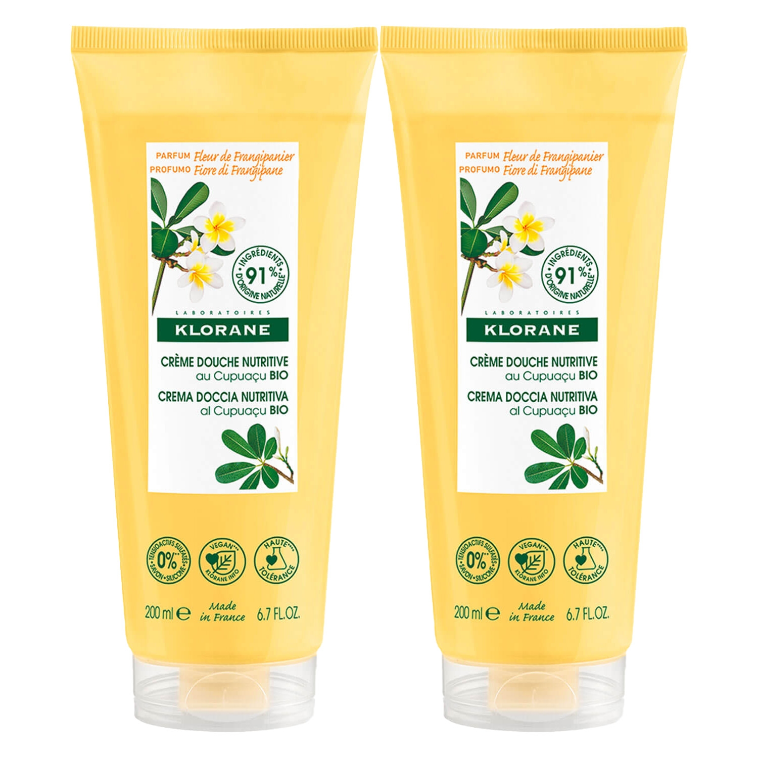 Product image from KLORANE Skincare - Duschcreme Frangipanblüte Duo