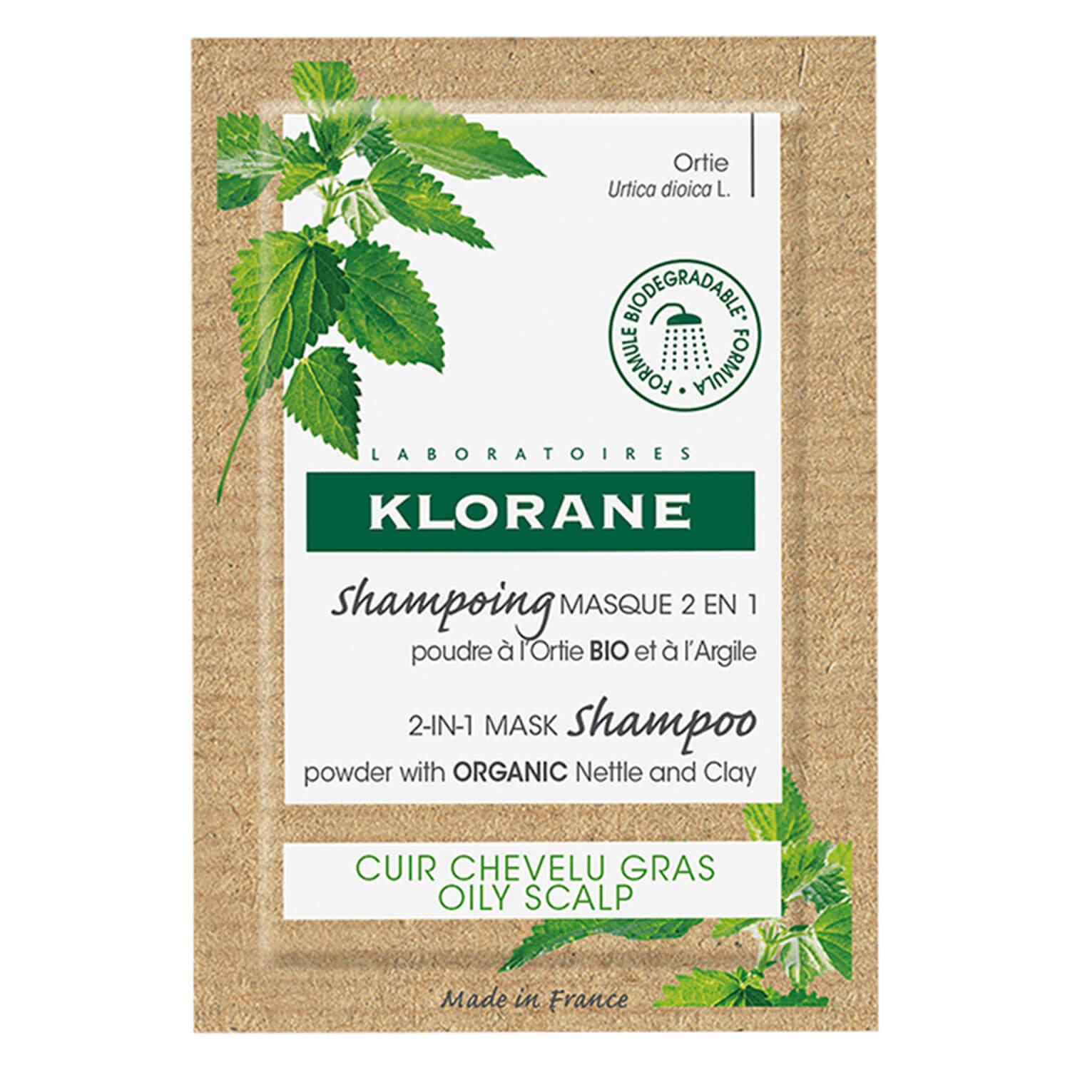 KLORANE Hair - 2-in-1 Mask Shampoo Powder with Organic Nettle and Clay