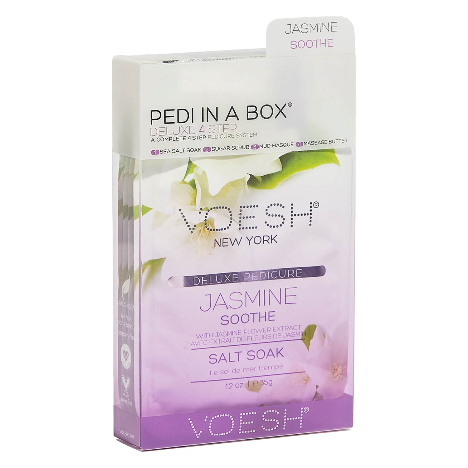Produktbild von VOESH New York - Pedi In A Box 4 Step Jasmine Soothe