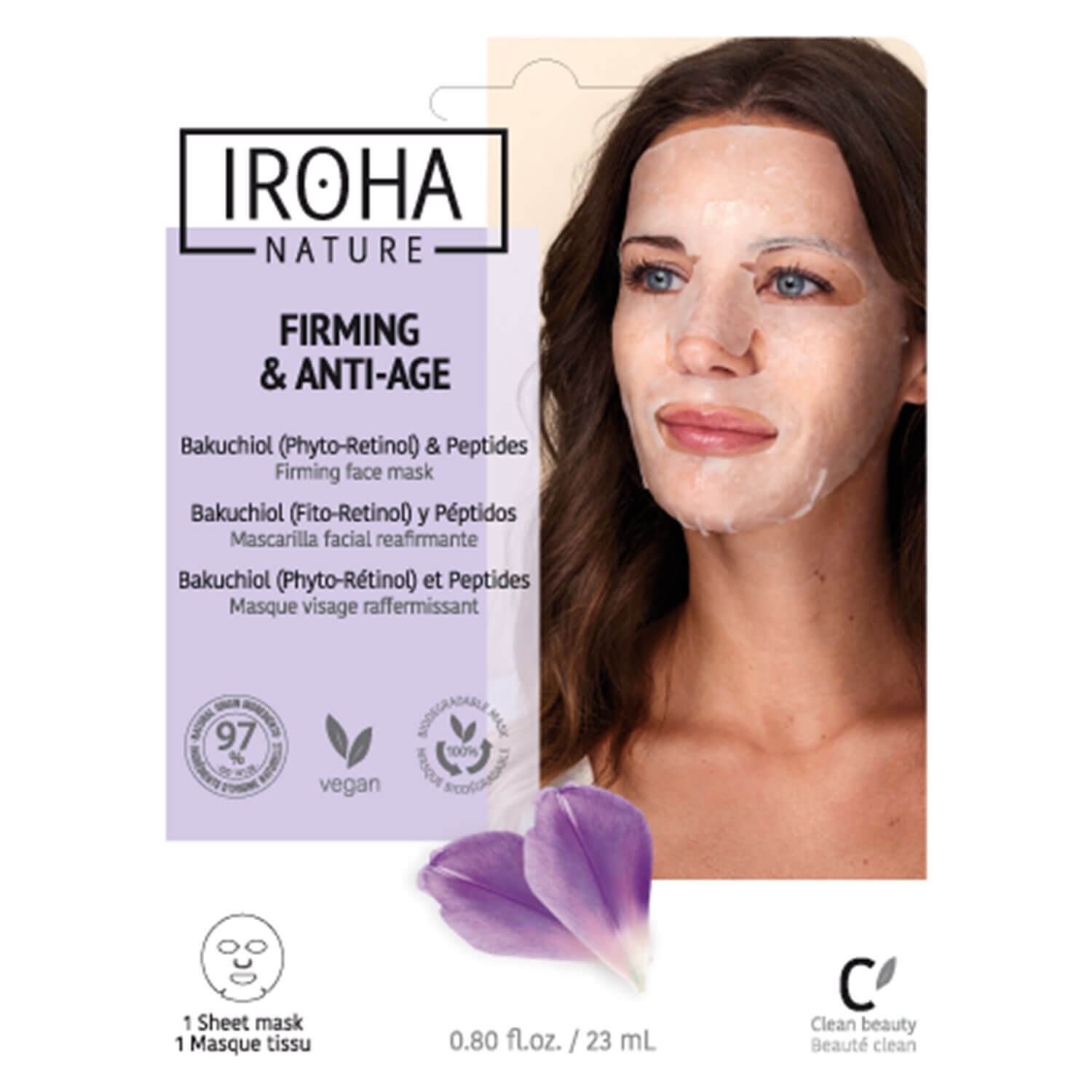 Product image from Iroha Nature - Firming & Anti-Age Bakuchiol & Peptides Face Mask