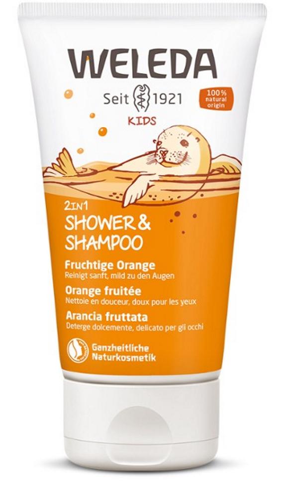 Weleda - Kids 2in1 Shower & Shampoo Orange fruitée