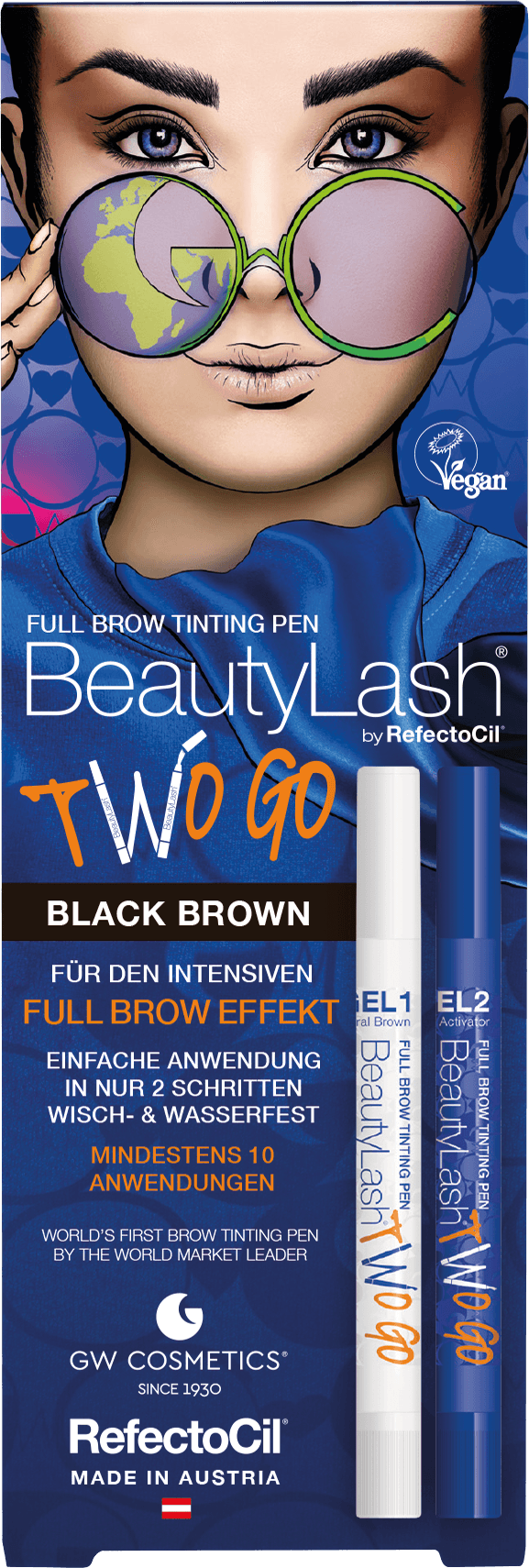 Full Brow Tinting Pen Two Go - Black Brown