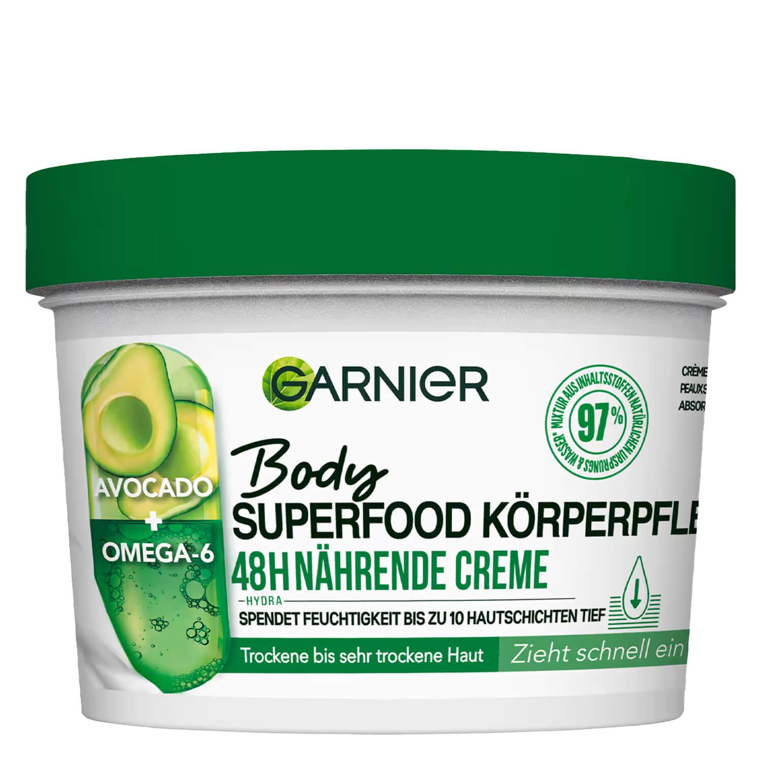 Skinactive Body - Body Superfood 48H Crème nourrissante pour le Corps Avocat + Oméga-6