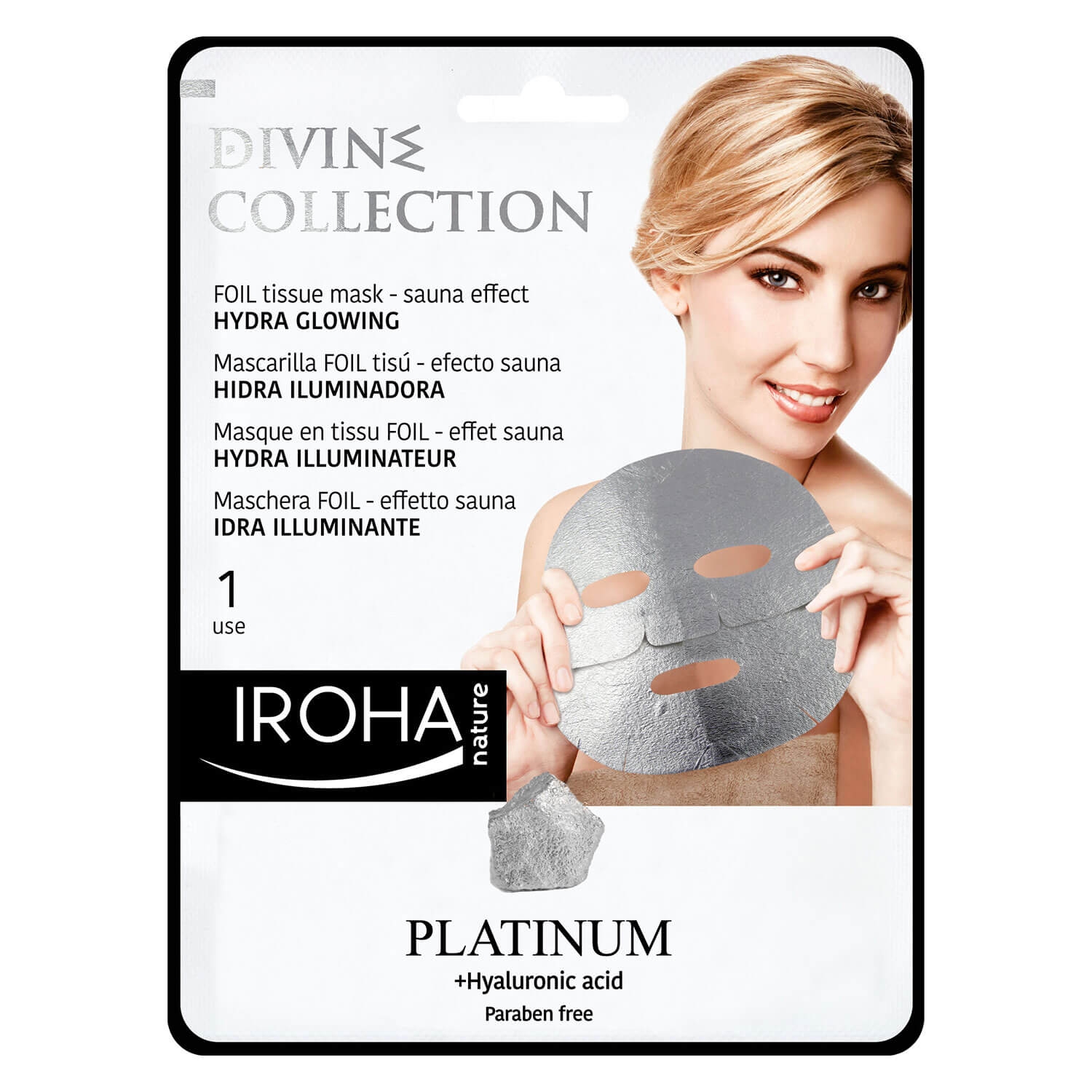 Product image from Iroha Nature - Platinum Foil Tissue Mask