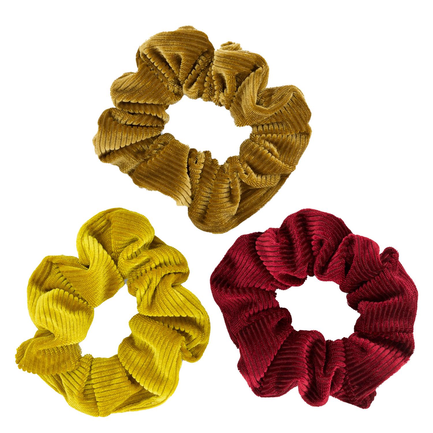 TRISA Hair - Manchester Scrunchies, mustard curry & red