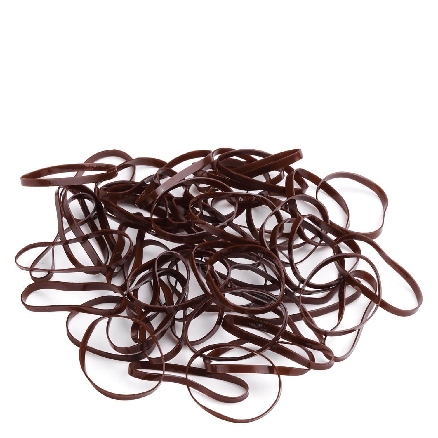 DailyGO - Élastique à Cheveux de Taille Midi en Silicone brun