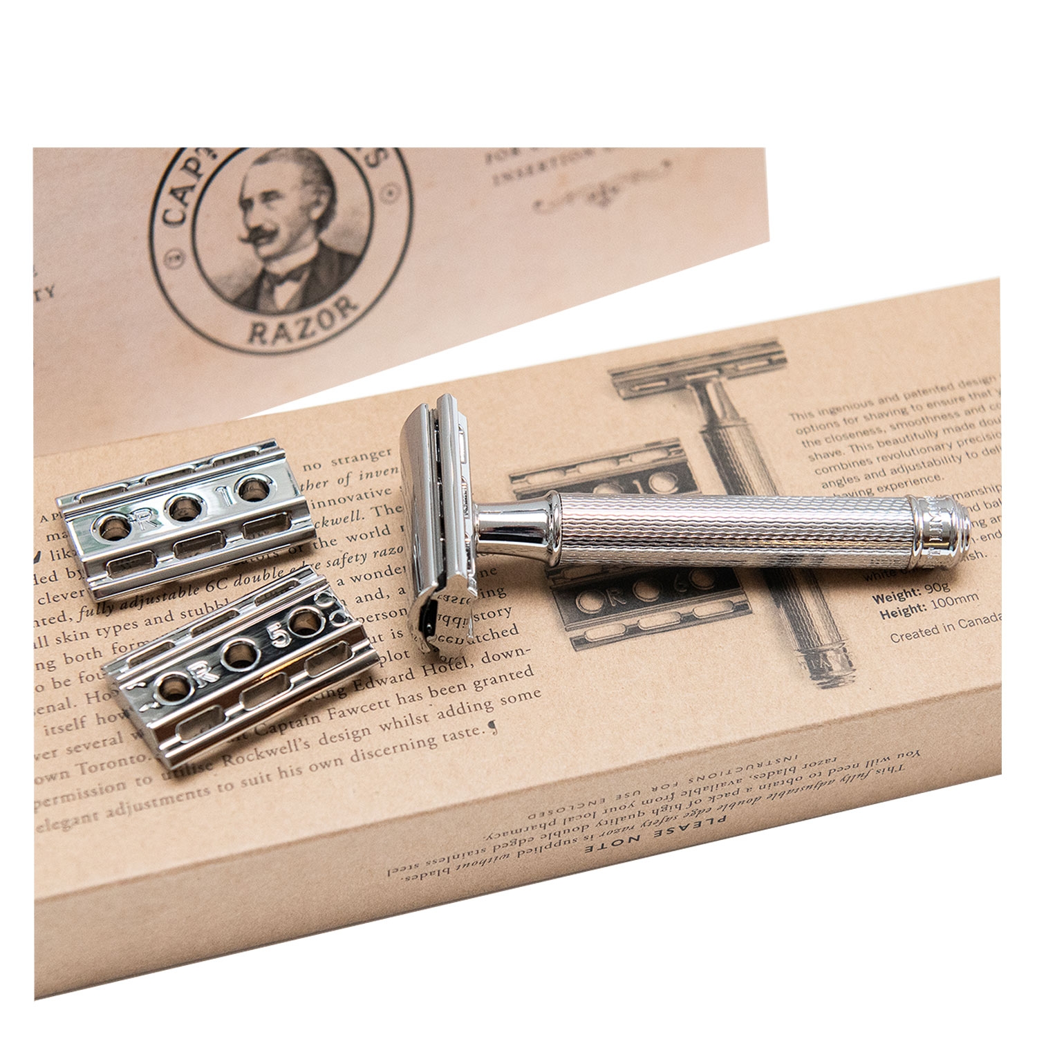 Product image from Capt. Fawcett Tools - Fully Adjustable Double Edge Razor