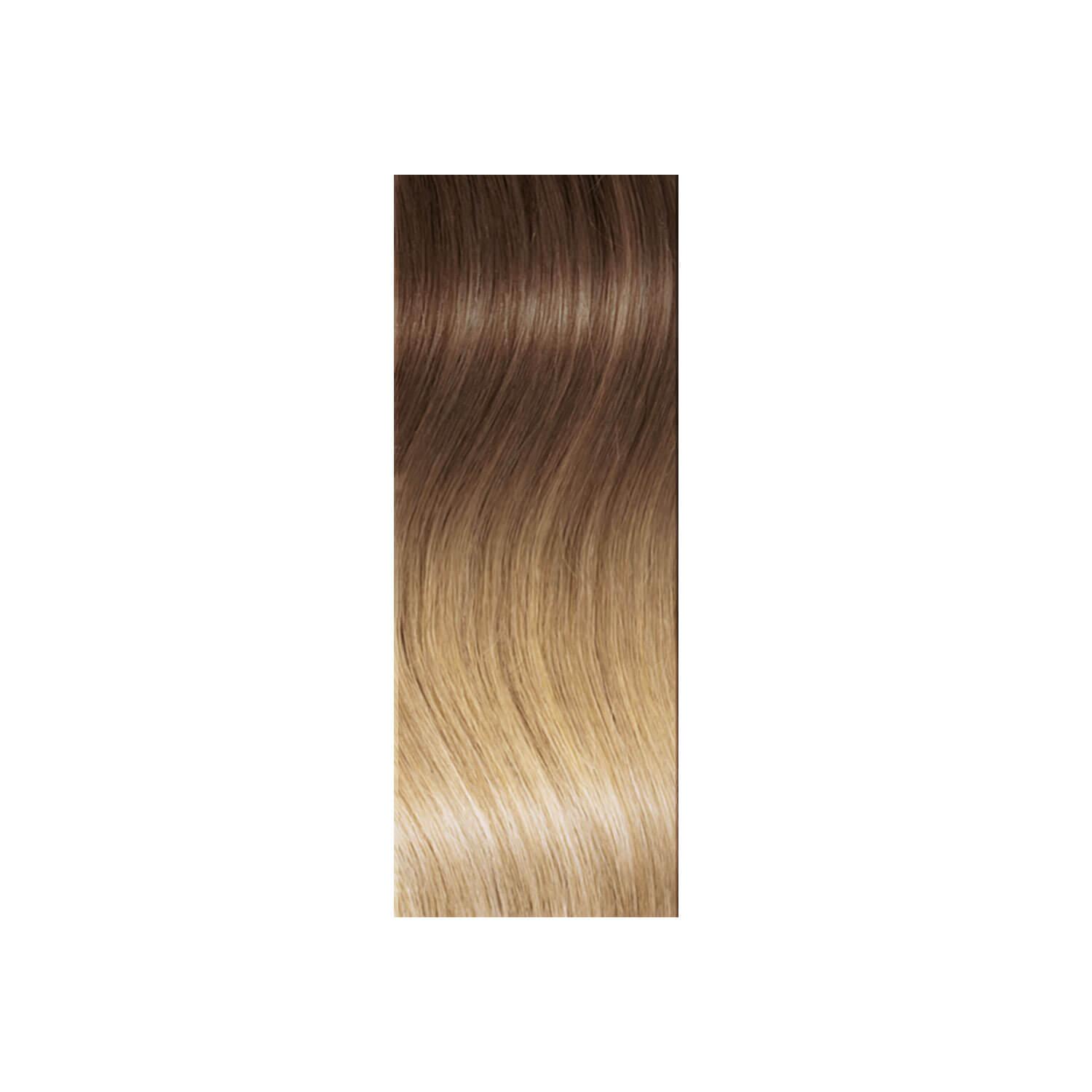 SHE Bonding-System Hair Extensions Straight Ombré - T18/24 Mittelblond/Helles Honigblond 55/60cm