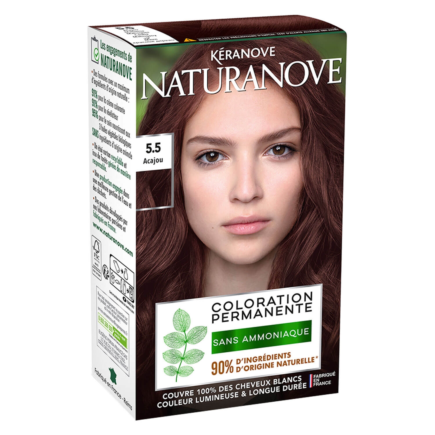 Produktbild von Naturanove - Dauerhafte Haarfarbe Mahagoni 5.5