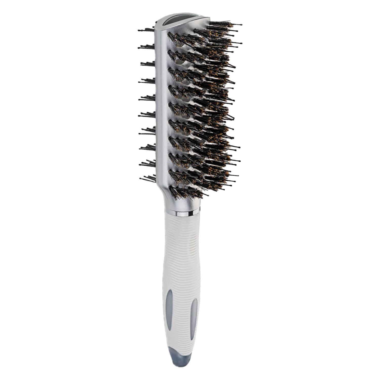 Trisa Hair Care - Professional Styling & Shine Boar Bristles & Rounded Styling Pins White