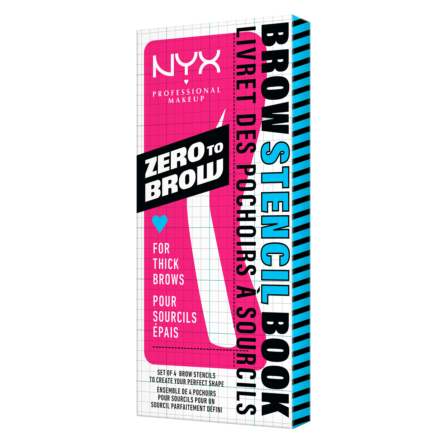 NYX Brows - Zero To Brow Stencil Thick Brow