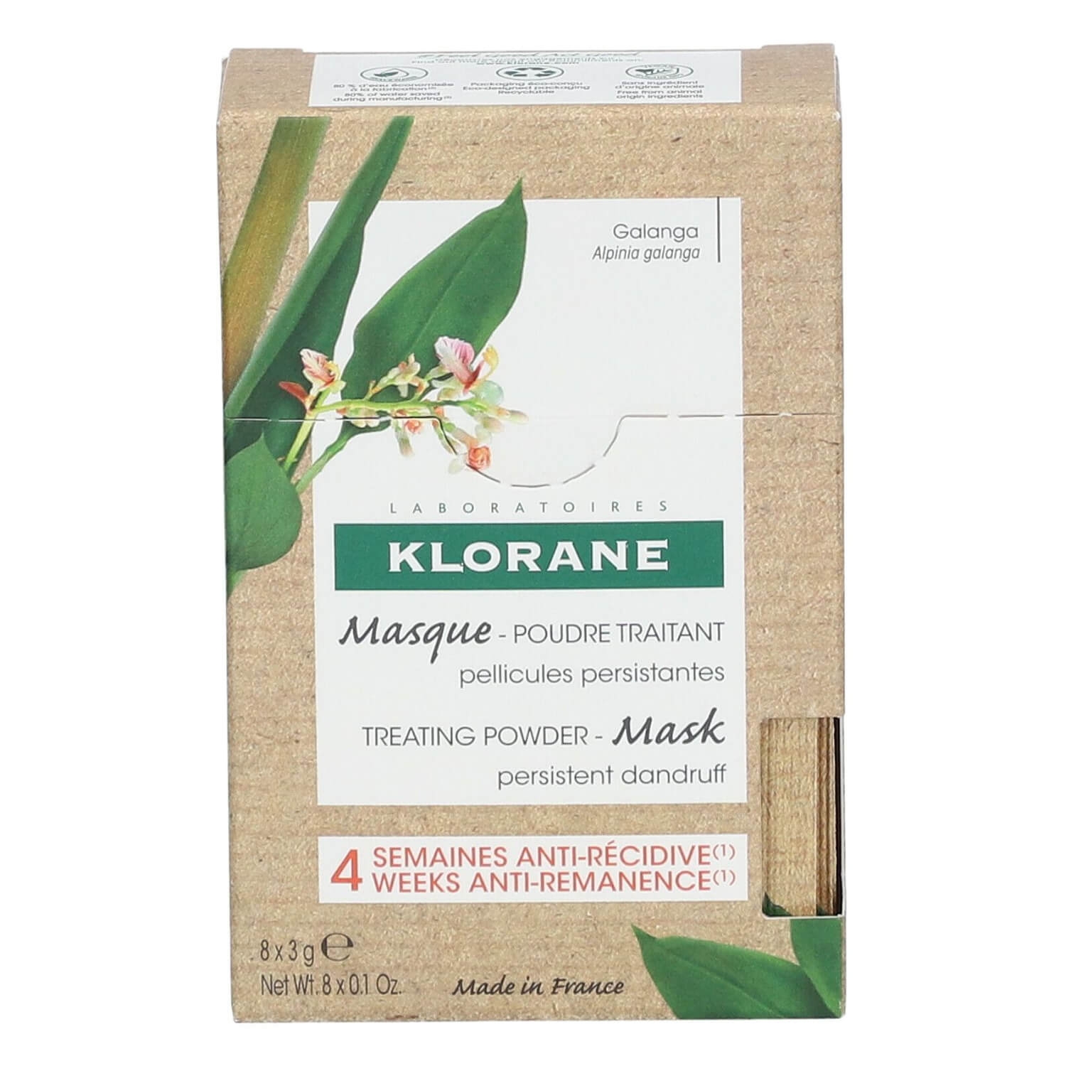 Produktbild von KLORANE Hair - Anti-Schuppen Galgant Masken Pulver