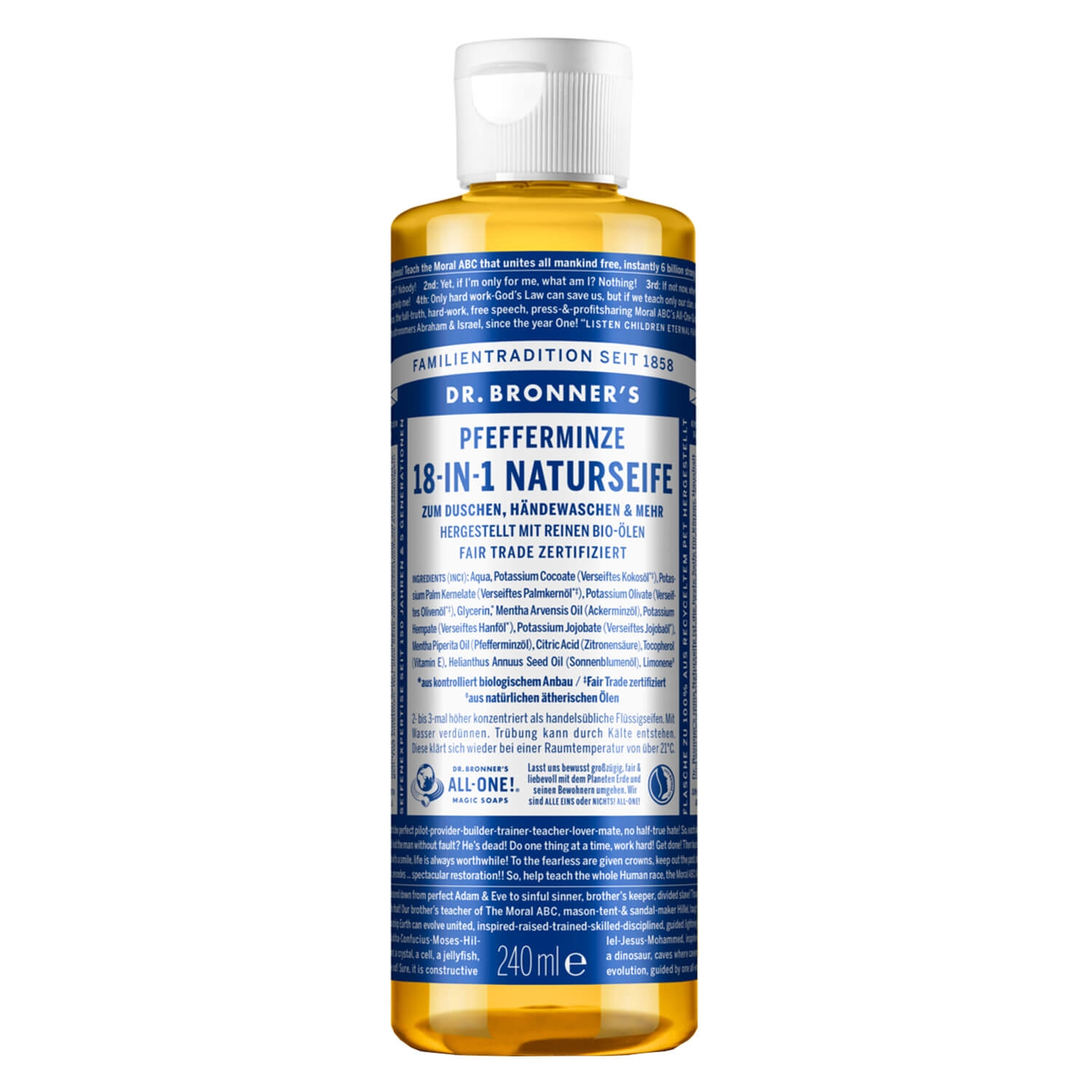Product image from DR. BRONNER'S - 18-IN-1 Flüssigseife Peppermint