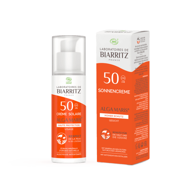 Laboratoires de Biarritz - AM Crème solaire visage sans parfum SPF 50 - 50 ml