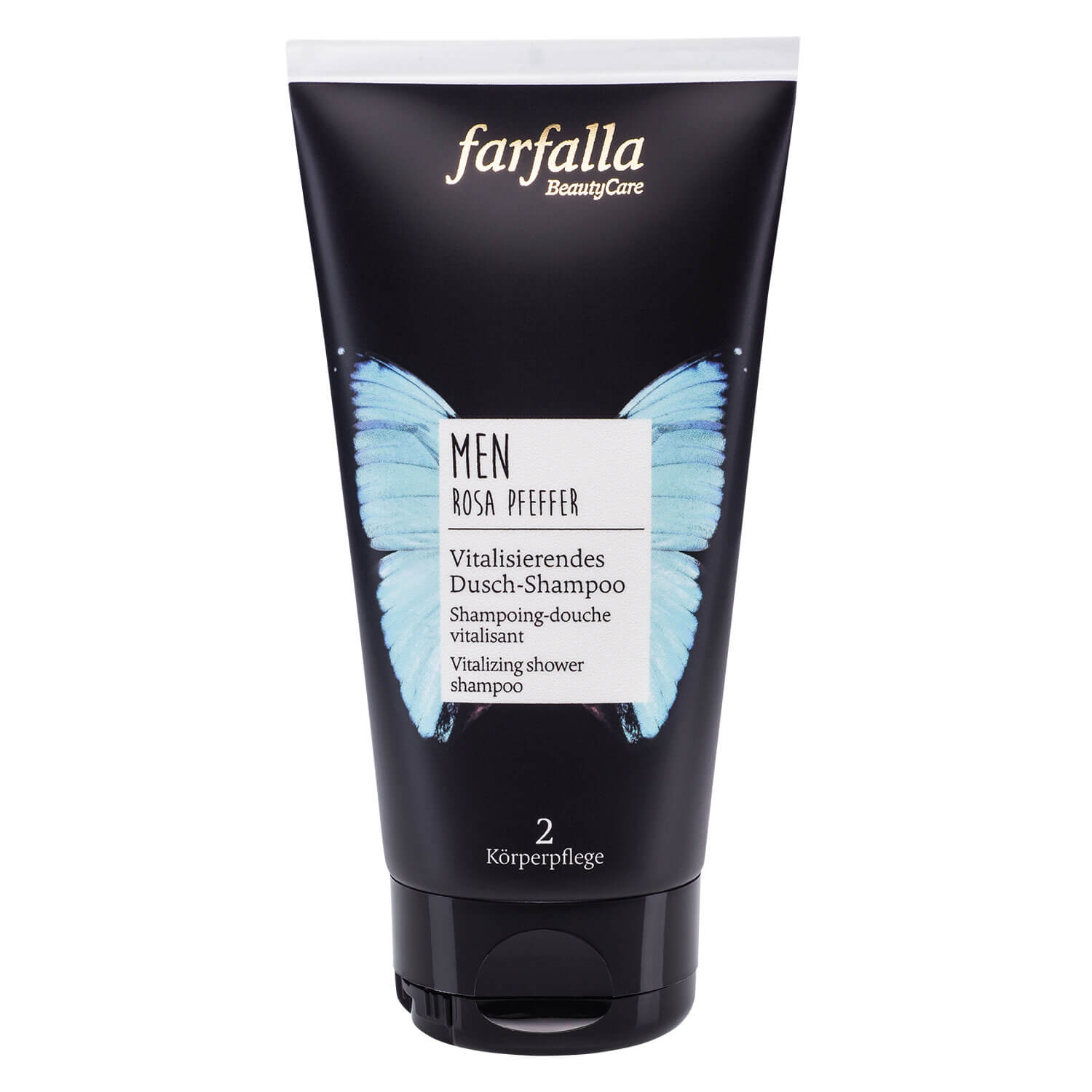Product image from Farfalla Men - Rosa Pfeffer Vitalisierendes Dusch-Shampoo
