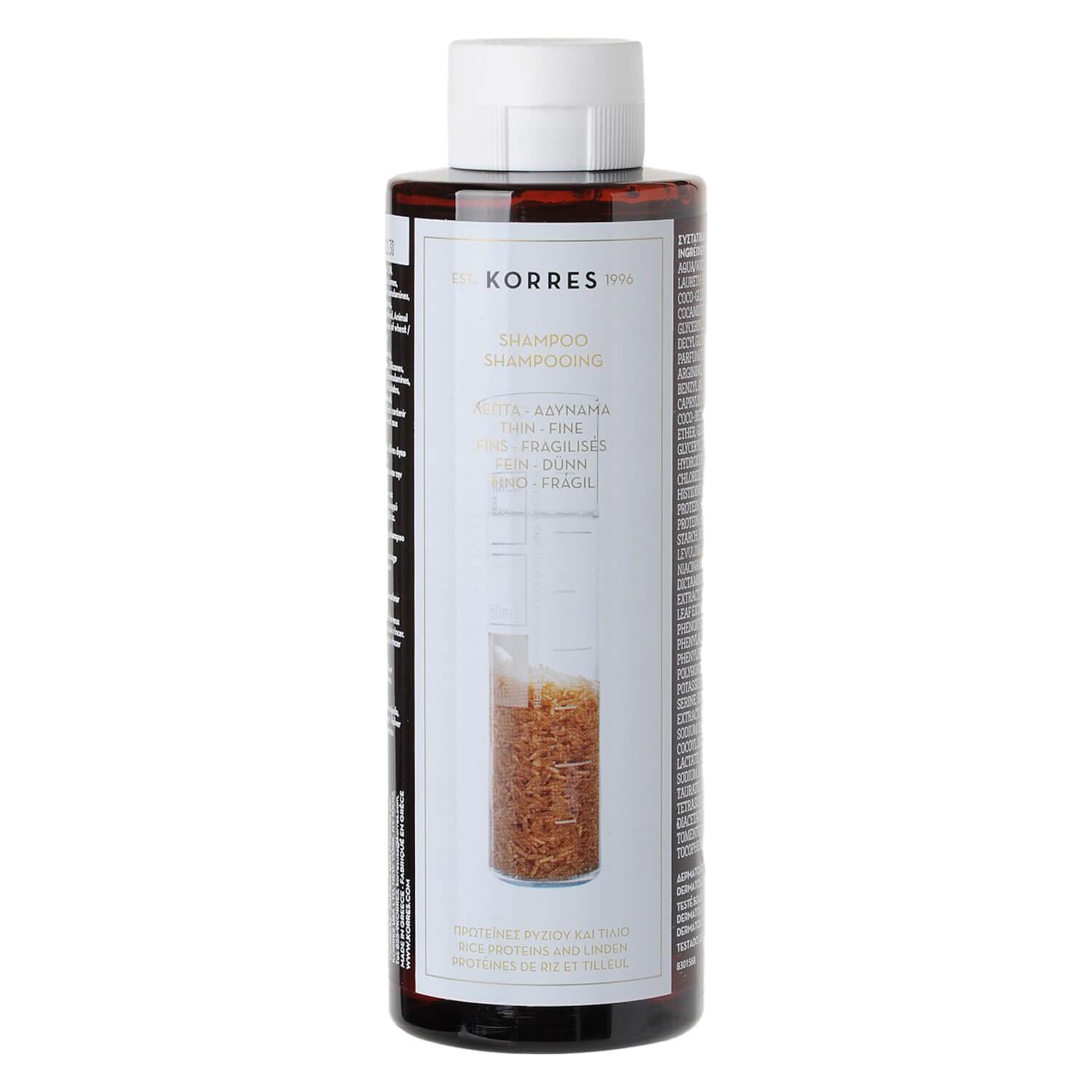 Korres Haircare - Rice Proteins & Linden Shampooing
