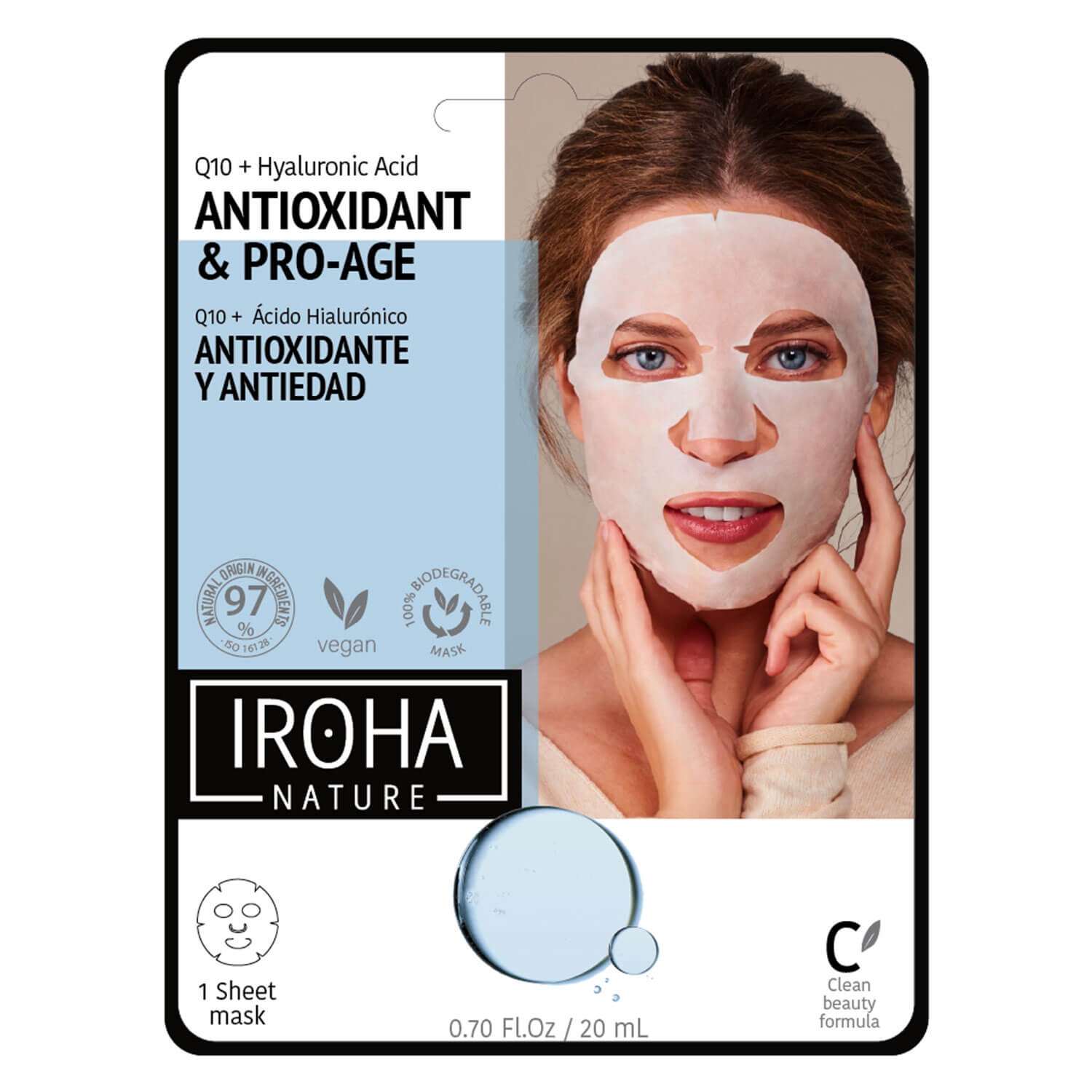 Produktbild von Iroha Nature - Antioxidant & Pro-Age Sheet Mask