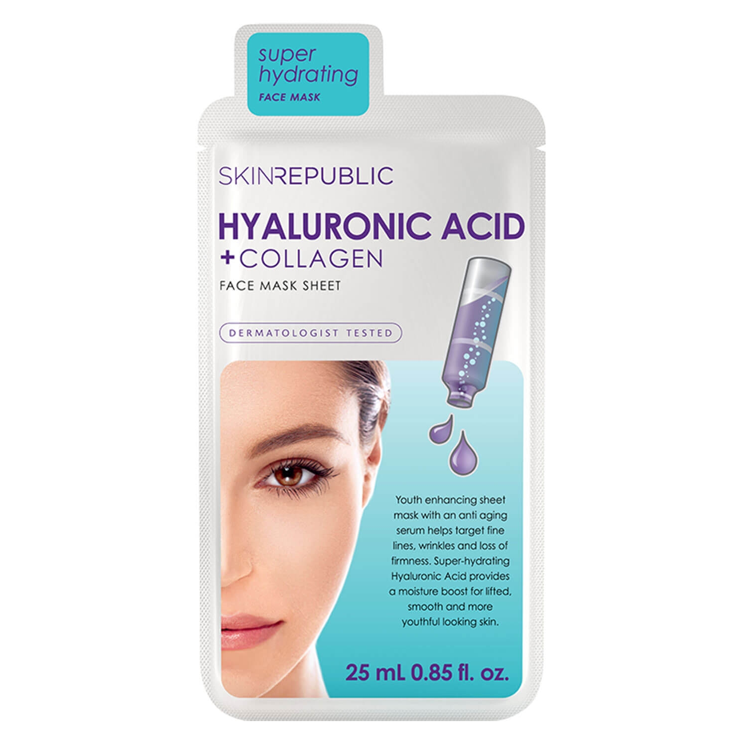 Product image from Skin Republic - Hyaluronic Acid + Collagen Face Mask