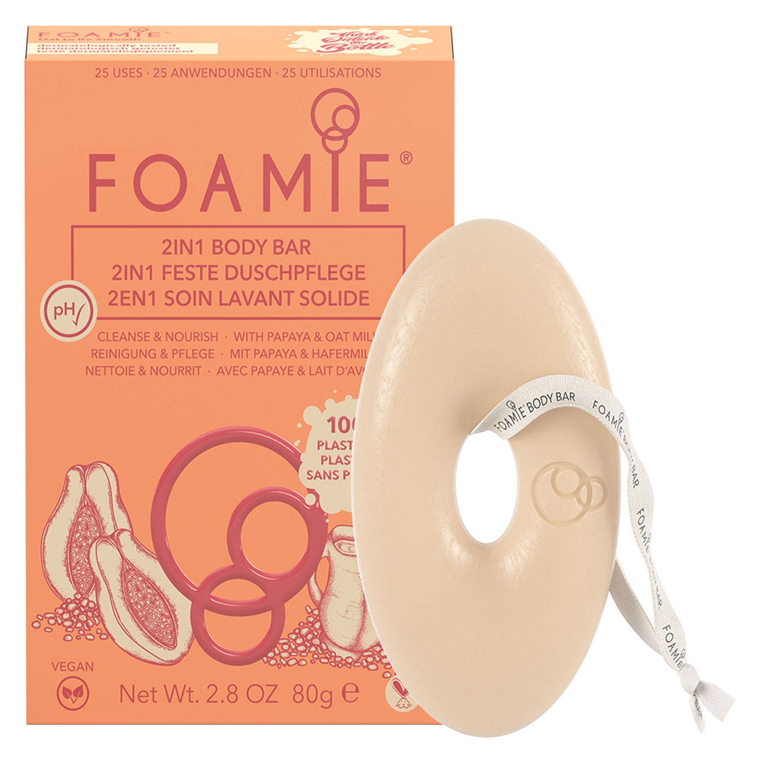 Product image from Foamie - Oat Milk & Papaya Body Bar