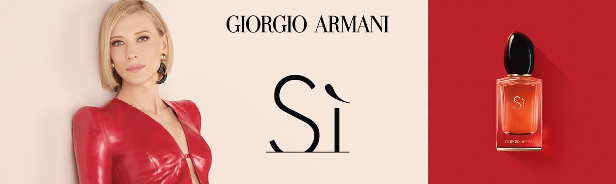 Bannière de marque de Giorgio Armani