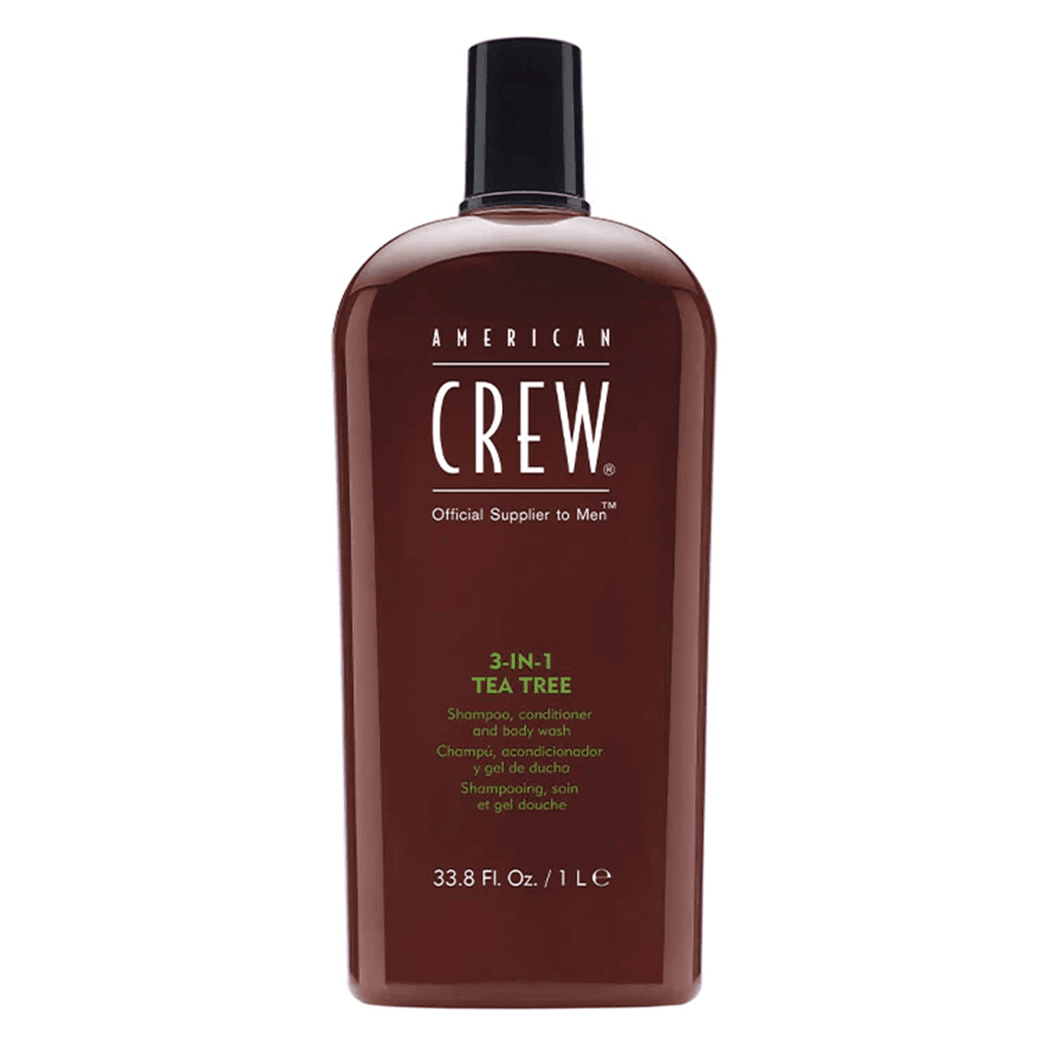 Crew Hair & Body Care - 3IN1 TEA TREE Shampooing, soin, gel douche parfum arbre à thé