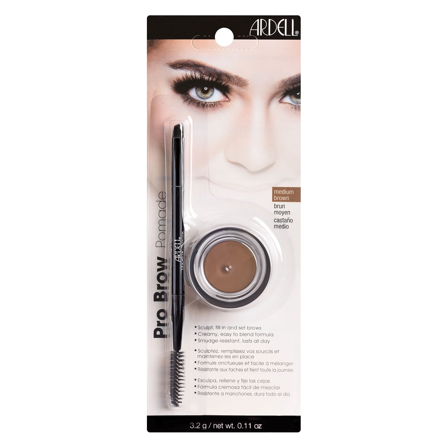 Product image from Ardell Brows - Brow Pomade/Brush Medium Brown