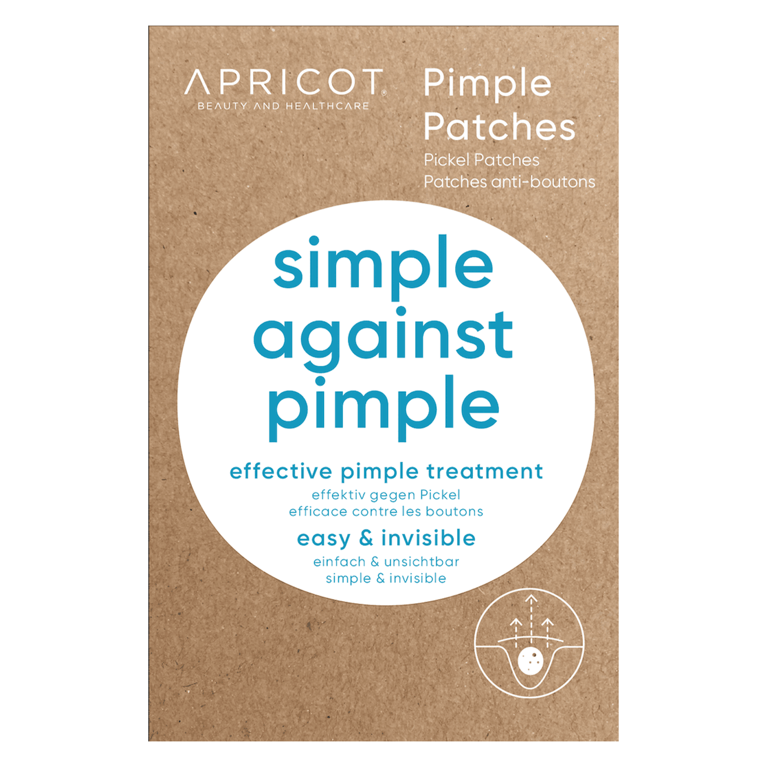 APRICOT - Hydrocolloid Pickel Patches Simple against Pimple