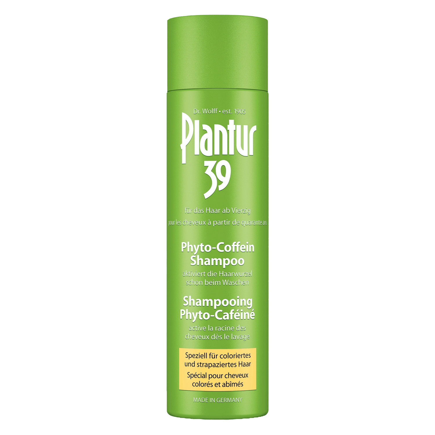 Produktbild von Plantur 39 - Coffein-Shampoo speziell für coloriertes und strapaziertes Haar