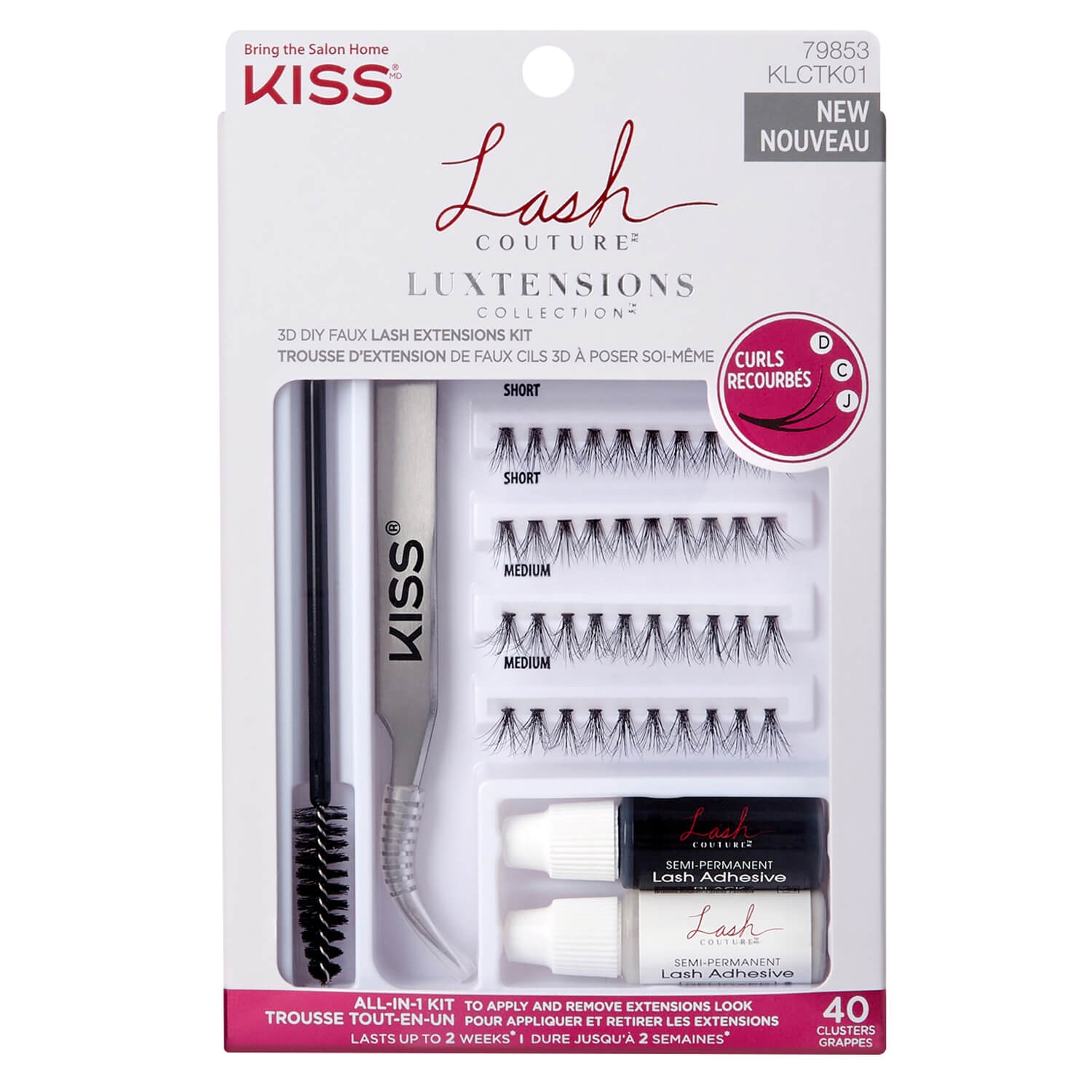 Produktbild von KISS Lashes - Couture LuXtension Cluster Kit