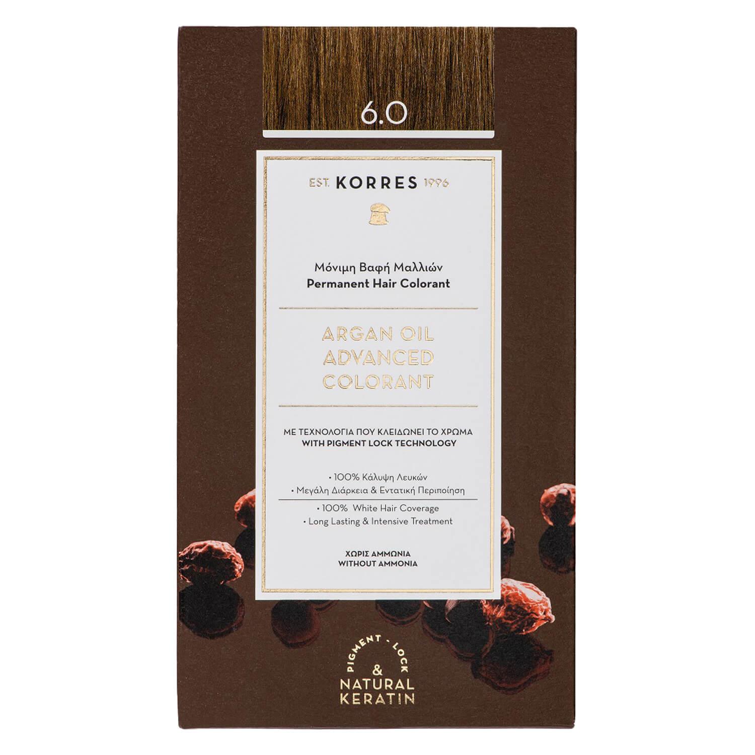 Korres Color - Argan Oil Advanced Hair Colorant Dark Blonde 6.0