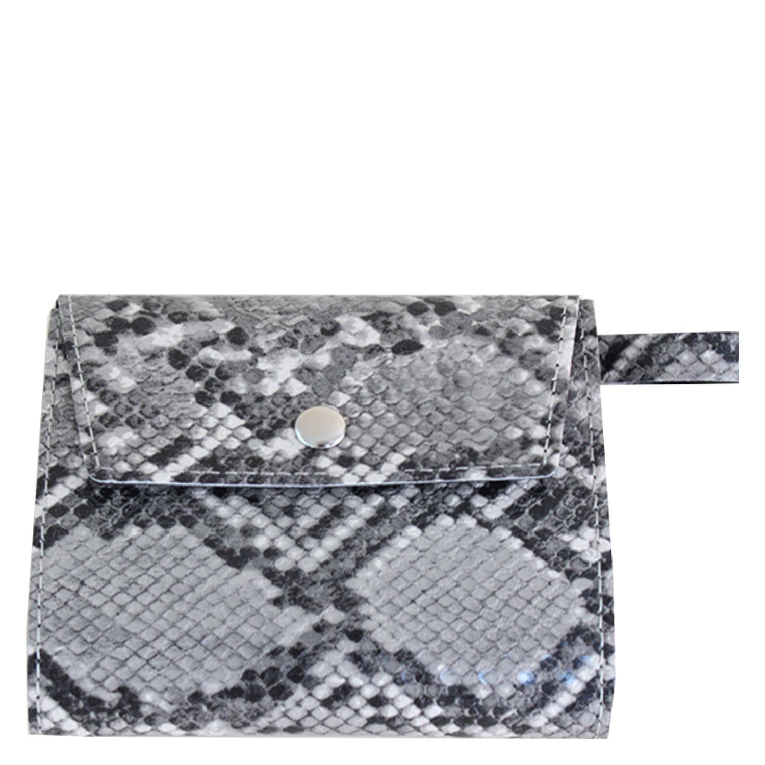 CARRY & CO. - Mask Etui in Veggy Leather Gray Snake